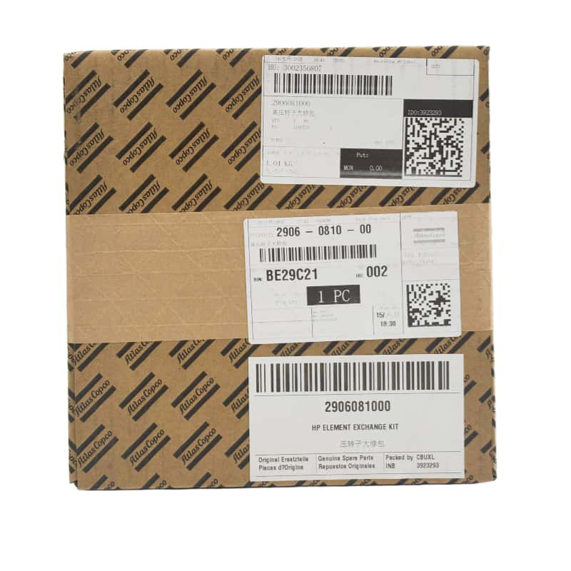 2906081000 Atlas Copco Air Compressor HP 요소 교환 키트