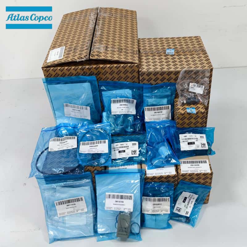 Atlas Copco 정품 정품 공기 압축기 예비 부품 오일 분리기 필터 밸브 언로더 서비스 키트 센서 EWD 배수